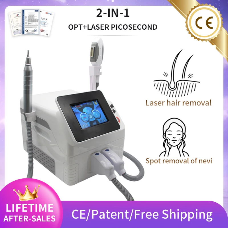 Professional Pico Second Laser 2000W Laser Hair Remover ND Yag Q Switch Skin Tightening Painless Laser Tattoo Removal Device CE