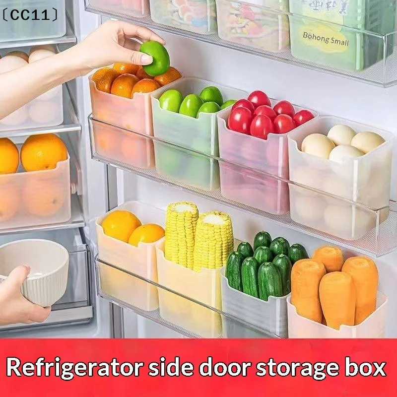 1/6/12Pcs Refrigerator Side Door Storage Boxes Fridge Vegetable Fruit Container Organizer Fresh Food Storage Box〔CC11〕