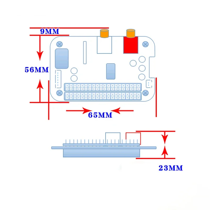 Placa de expansión de reproducción digital Raspberry Pi4 Pi5 I2S DACES9018K2M