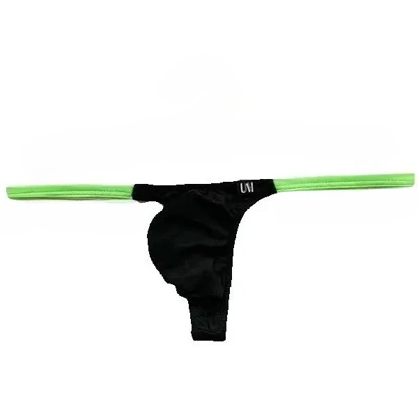Solid Color Men Thong Panties, Low Rise Large Pouch Modal Material, Elastic Lightweight Male T-back Underpants
