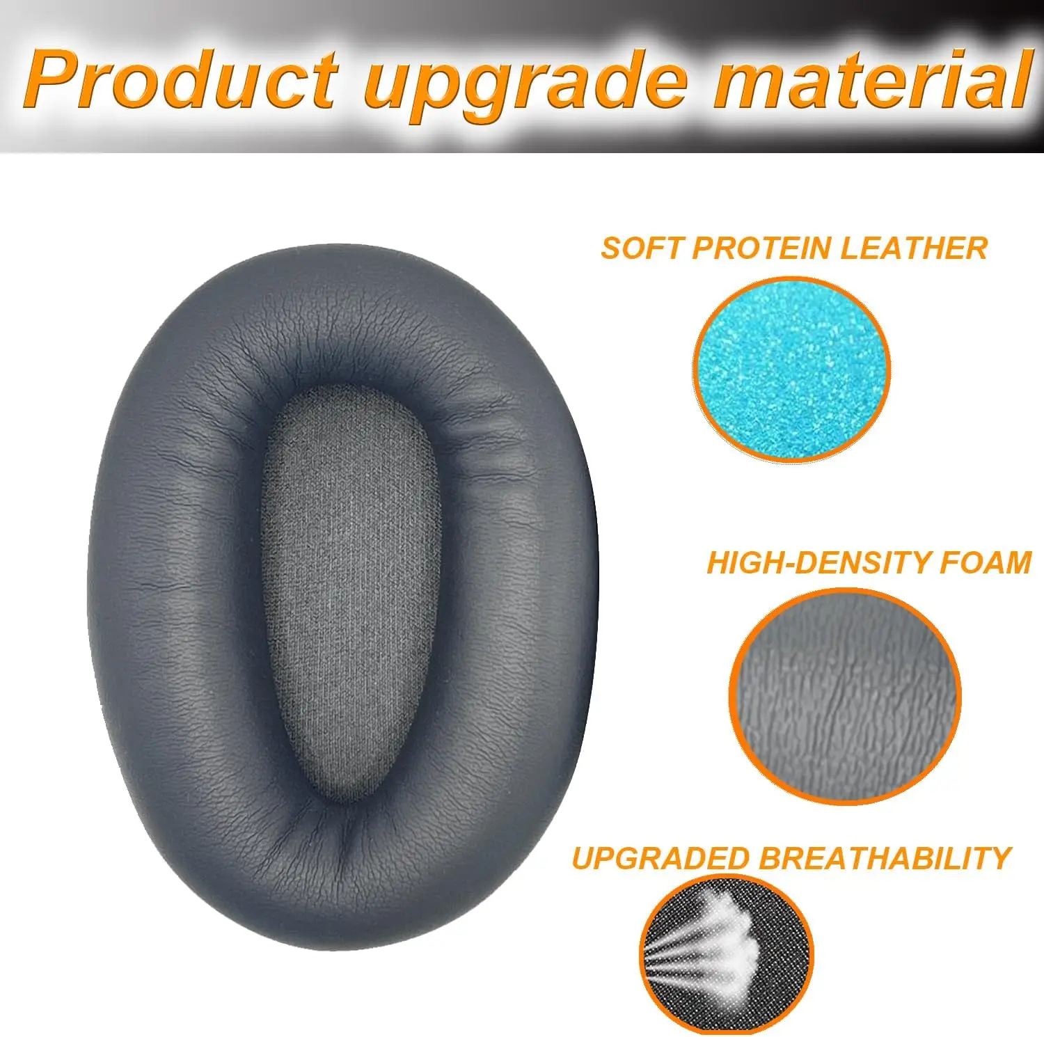 

Replacement Ear pads for Sony WH-CH700N Headphones Memory Foam Ear Cushions High Quality Earpads headset Leather