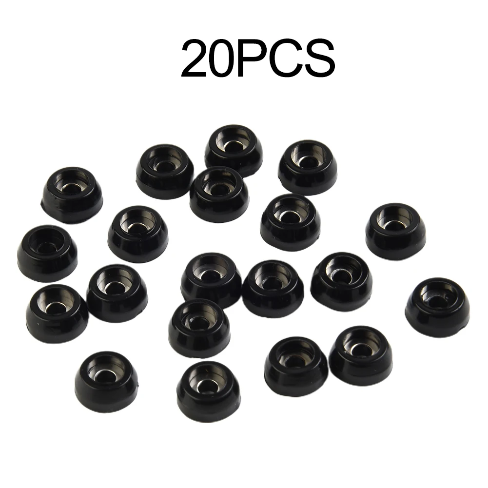 HOT Sale Useful Feet Leg Pads Floor Protectors 20pcs AntiScratch Black Cap Cover Mute Standing Steady Accessories