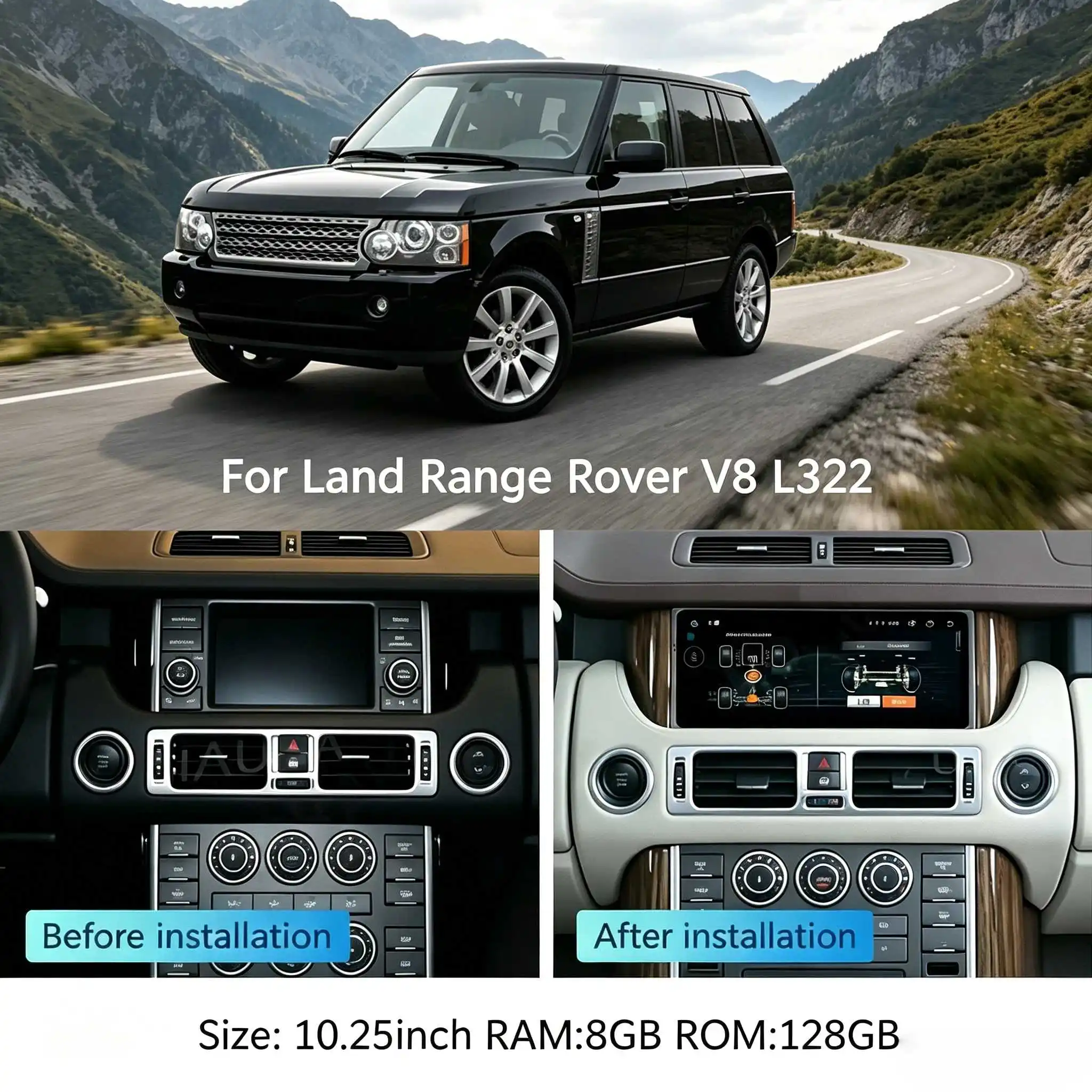 Панель управления климат-контролем Air Touch LCD для Land Rover Range Rover Vogue V8 L322 2005-2009 2010 2011 2012, экран управления климатом