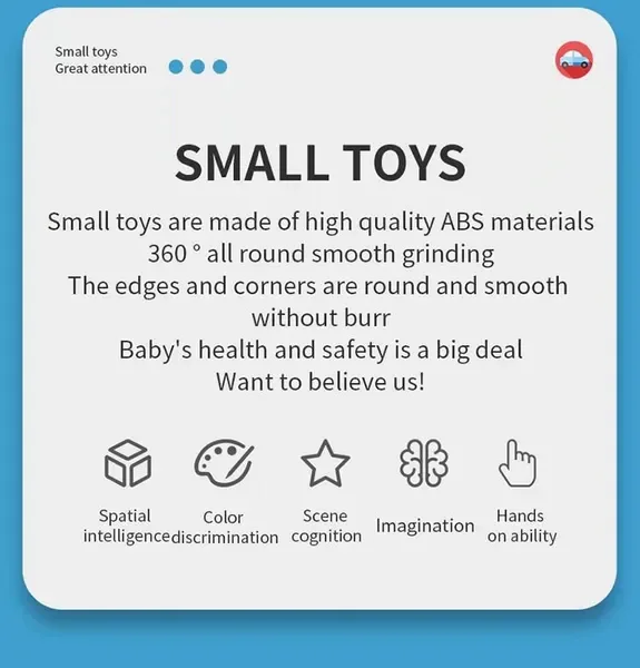 Kids Race Track Toy with 4 Mini Cars, Magnetic Puzzle Rail Car Set for Ages 3-7, Educational Preschool Gift