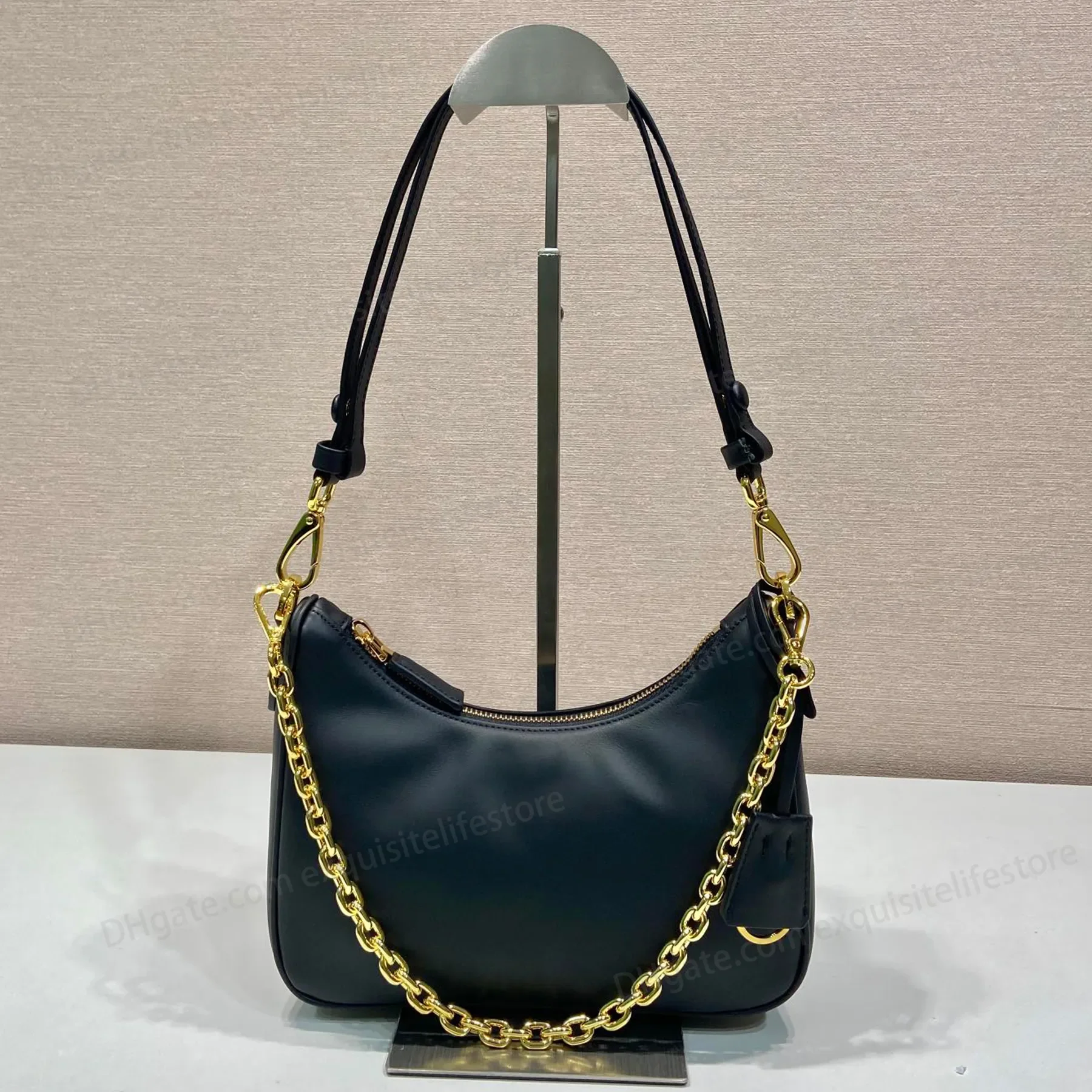 

New Leather Mini Bag Luxury Designer Soft Genuine Leather Shoulder Bag Golden Hardware Crossbody Bag Zipper Closure