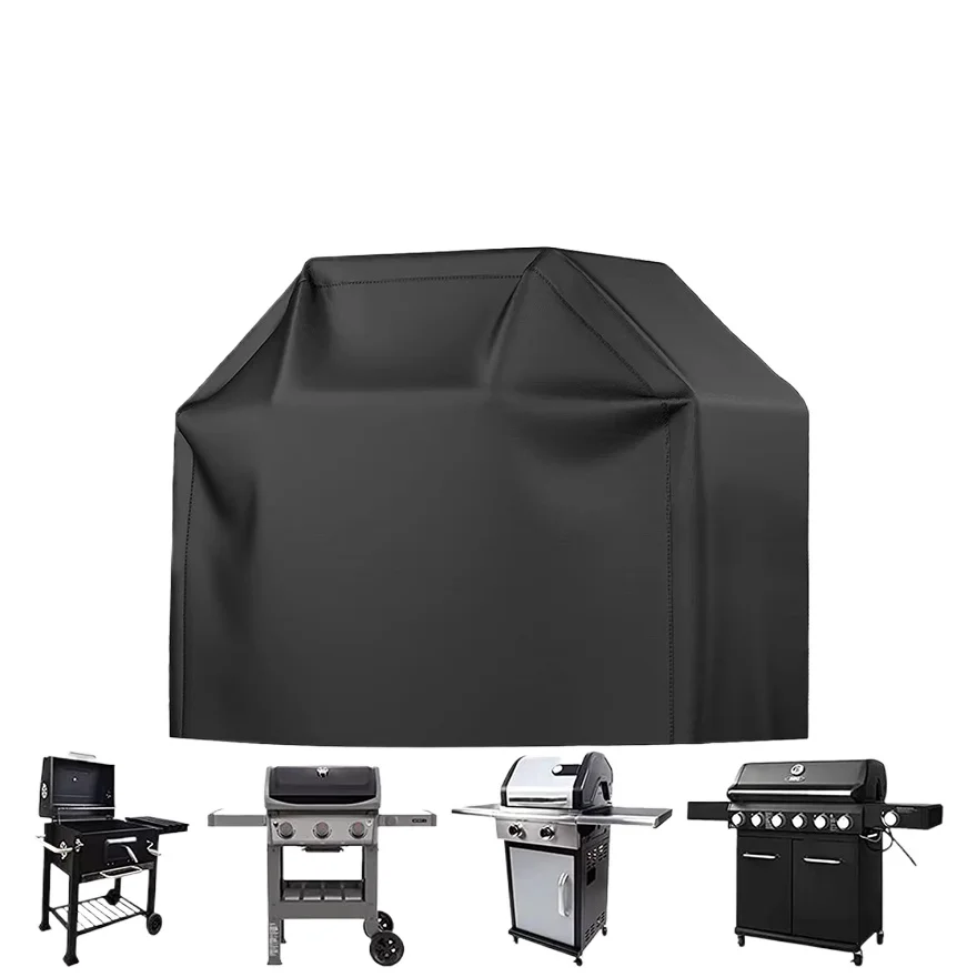 Multiple Size Grill Cover, Heavy Duty Waterproof Barbecue Gas Grill Cover, Black, Heat Resistant, Stain Resistant, Waterproof