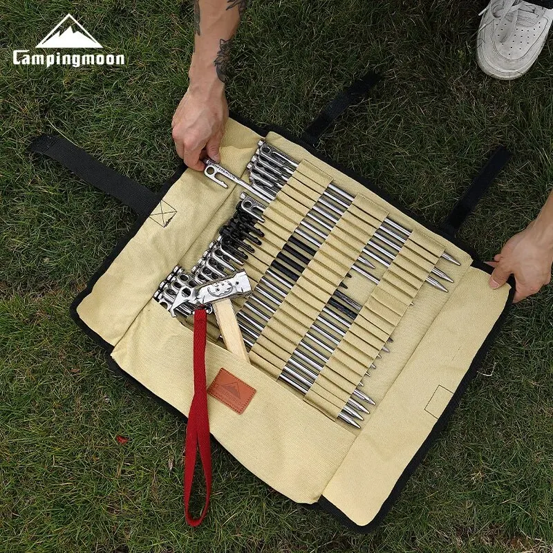 

CAMPINGMOON B-135 Сумка для хранения колышков и гвоздей для палаток, сумка для переноски колышков для кемпинга, походов и пешего туризма