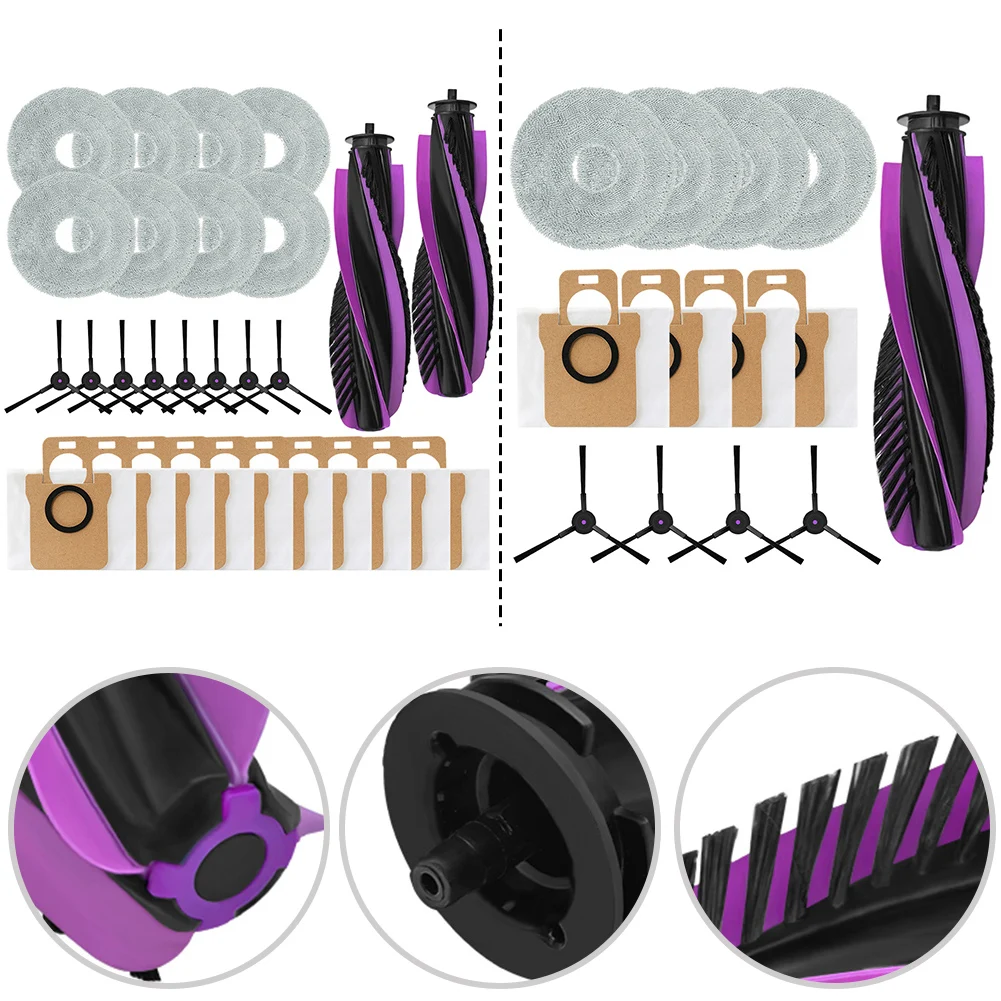 

1 Set For JONR For T5 Pro Robot Vacuum Cleaner Main Side Brush Bag Mop Cloth Kit Vacuum Cleaner Replacement Accessories