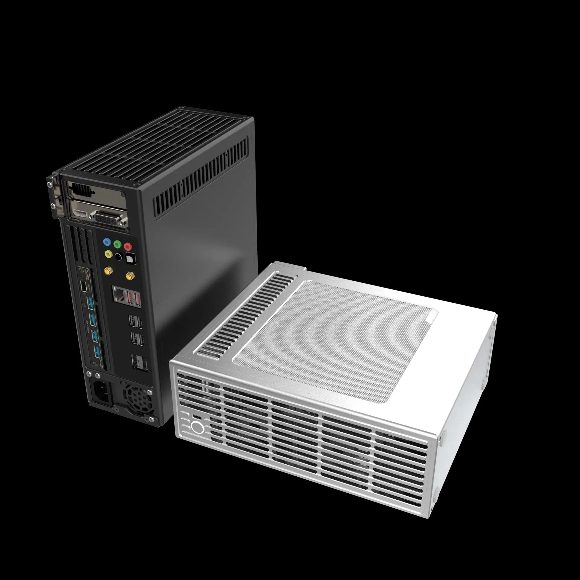 version V4\ 4.9L volume, all aluminum chassis，ZS-D2/ITX semi-high knife card computer chassis