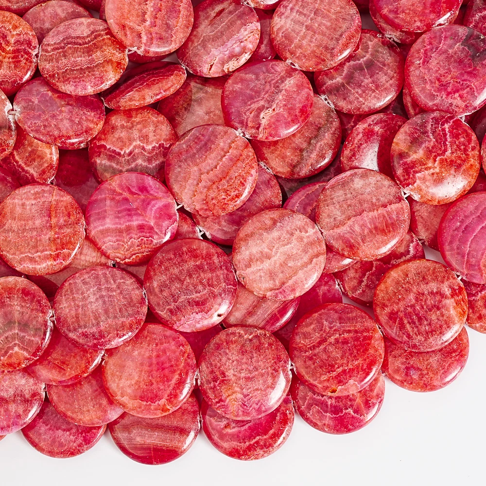 Premium Red Jasper Nearly Circ - Jewelry Making Drill recension och pris