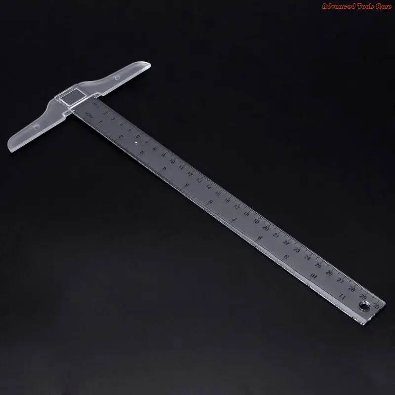 Clear Acrylic T-Square Ruler for Easy Reference While Crafting T-Square Ruler Handtool In Both Inches&Metric Measurement W91B