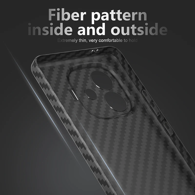 For Vivo iQOO Z9 Turbo Case Ultra-thin Carbon Fiber Stripe Pattern Texture Matte Hard Cover For iQOO Z9 Turbo