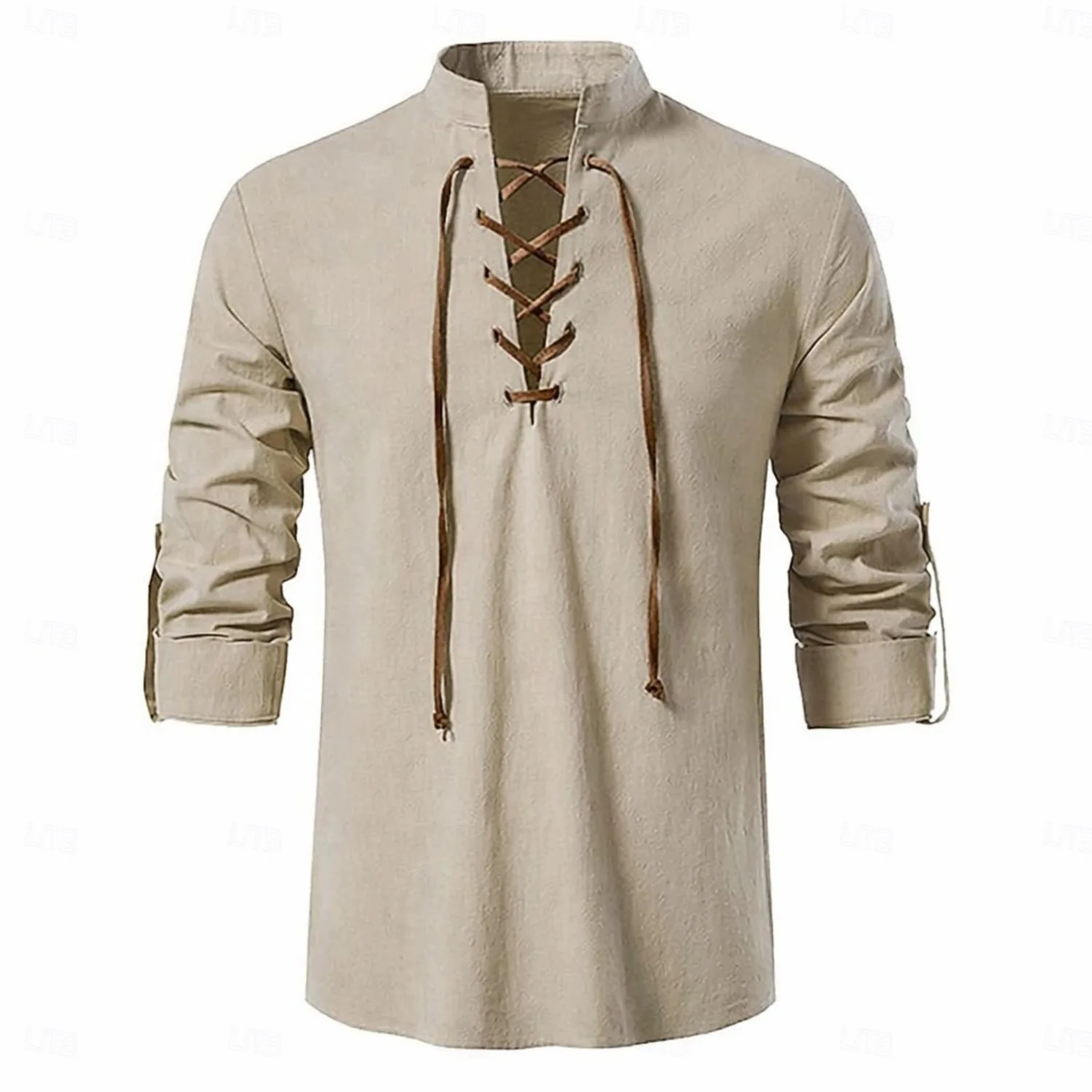 Männer Mittelalterliches Renaissance-Cosplay-Kostümset Halloween Karneval Hemd Hose Outfit Bühnenauftritt Ritter Krieger Faschingskostüm – Detail 4