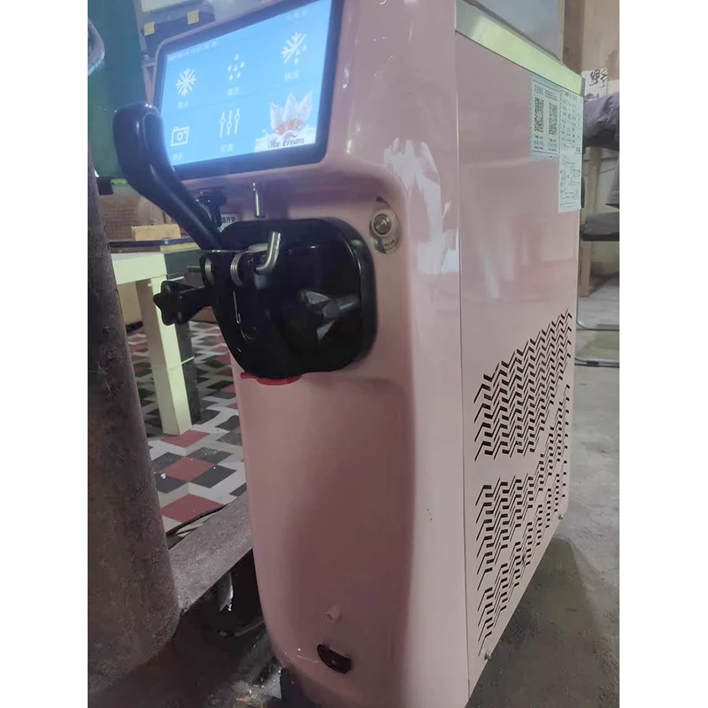Fully Automatic Intelligent Commercial Floor Standing Single-Head Stainless Steel Milk Soft Ice Cream Machine Ice