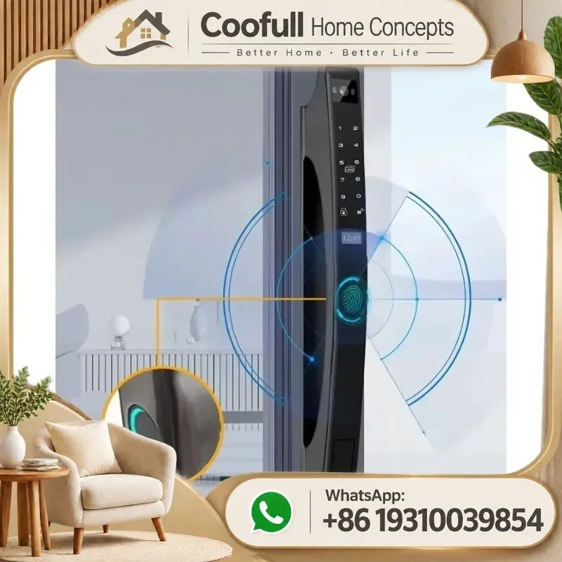 Tuya Wifi Smart Door Lock Fingerprint Digital Safe With Camera Waterproof Keyless Entry For Home Security