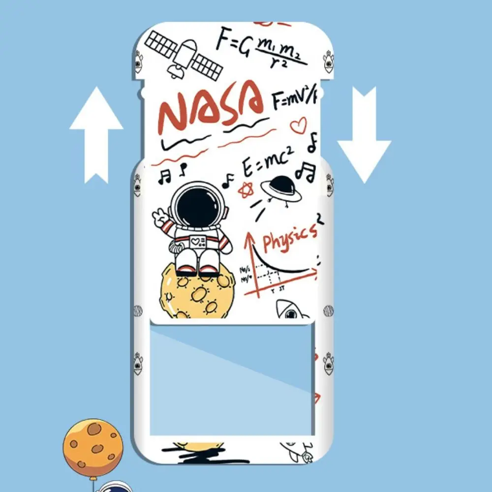 Nuovo cartone animato porta carte astronauta con porta carte d'identità con cordino carino custodia per carte anti-smarrimento studente