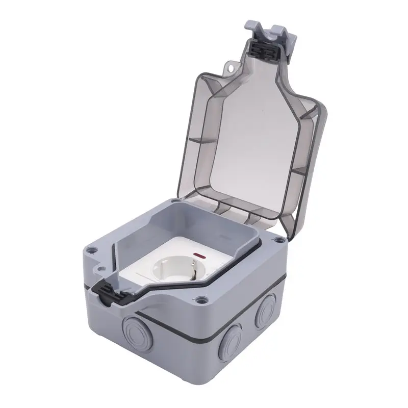 

Уличная розетка VEHO-IP66 16А, влагозащищенная, с независимым выключателем (вилка стандарта ЕС)