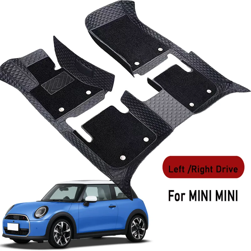 Car floor mats for MINI MINI 2004 2005 2006 2007 2008-2025 Customauto foot Pads automobile carpet cover interior accessories