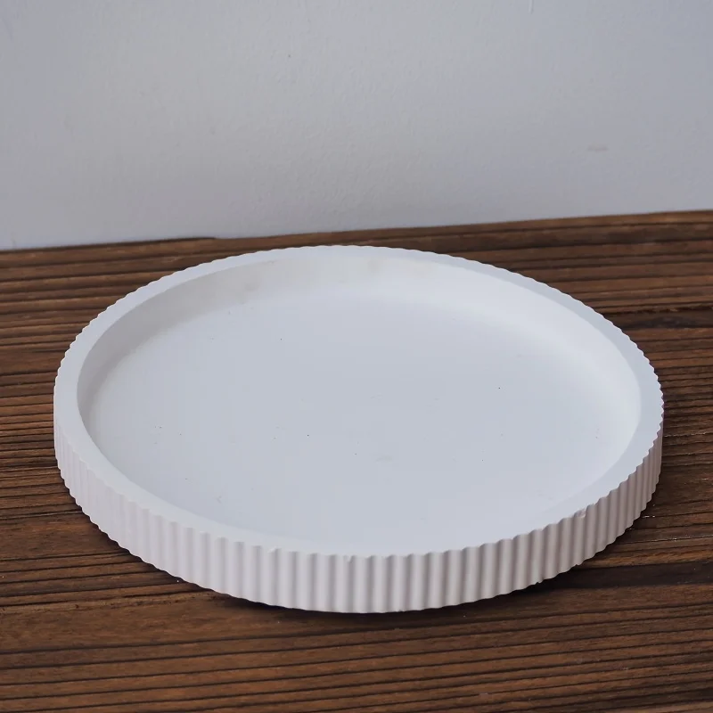 DIY Striped Circular Cut Vase Moon Candle Water Droplet Shaped Storage Box Ornament Resin Silicone Mold Handicrafts Decoration