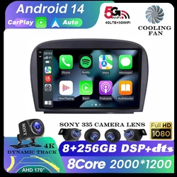 Android 14 Car Radio Multimedia Video Player GPS For Mercedes Benz SL R230 SL350 SL500 SL55 SL600 SL65 2008-2010 Stereo Carplay