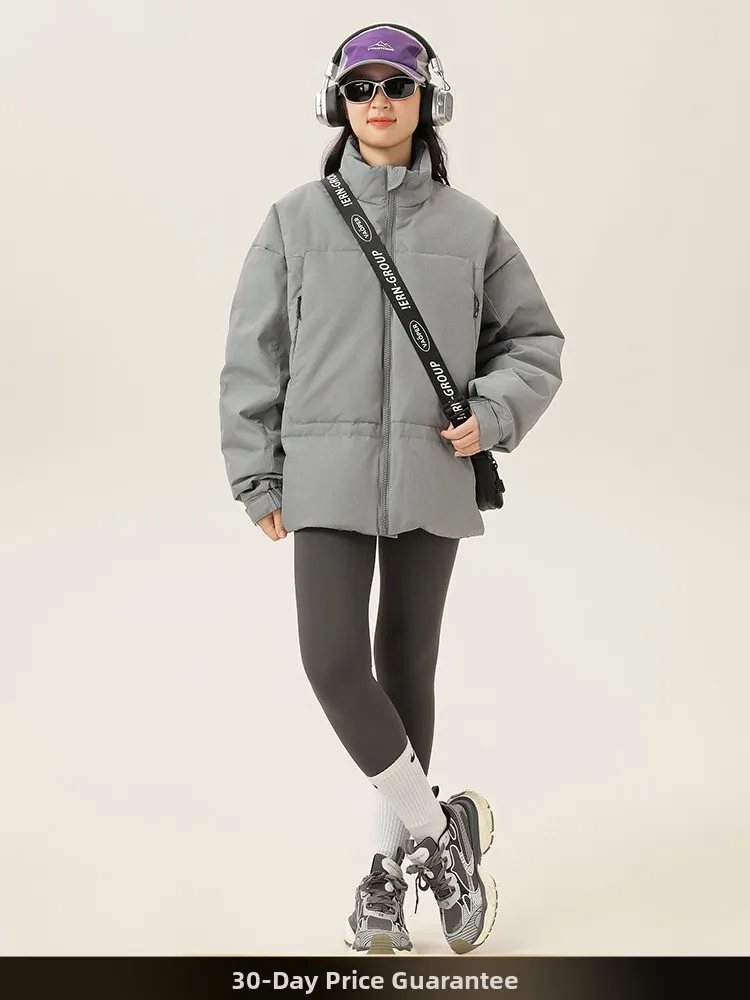 

Ретро-куртка Nted в японском стиле, однотонная, простая, с множеством карманов, воротником-стойкой, на 90% из пуха, теплая, для защиты от холода, парная модель