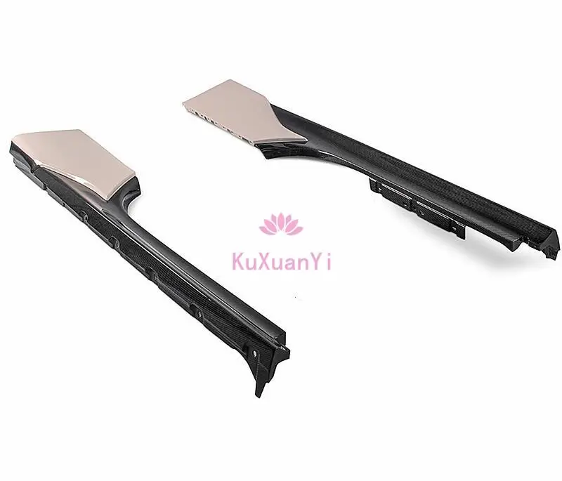 High quality semi dry carbon fiber OEM style side skirt door lower threshold for Ferrari SF90 2020-202 body kit