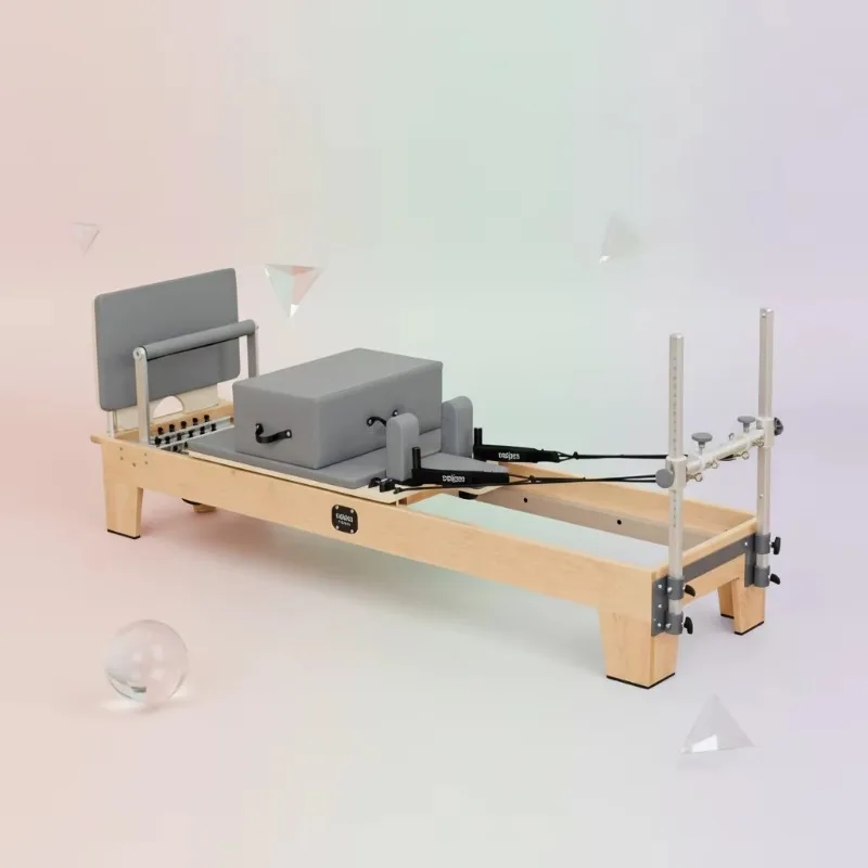 YTYIN Professional Maple Pilates Reformer Set Durable Body Pilates Machine Bed Adjustable For Home Gym Studio Use