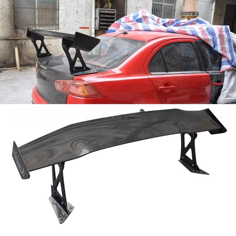 VRS Style Carbon Fiber Rear Trunk Wing Spoiler Boot Lip for  Evolution Lancer EVO10 EVO X Car Styling view 2