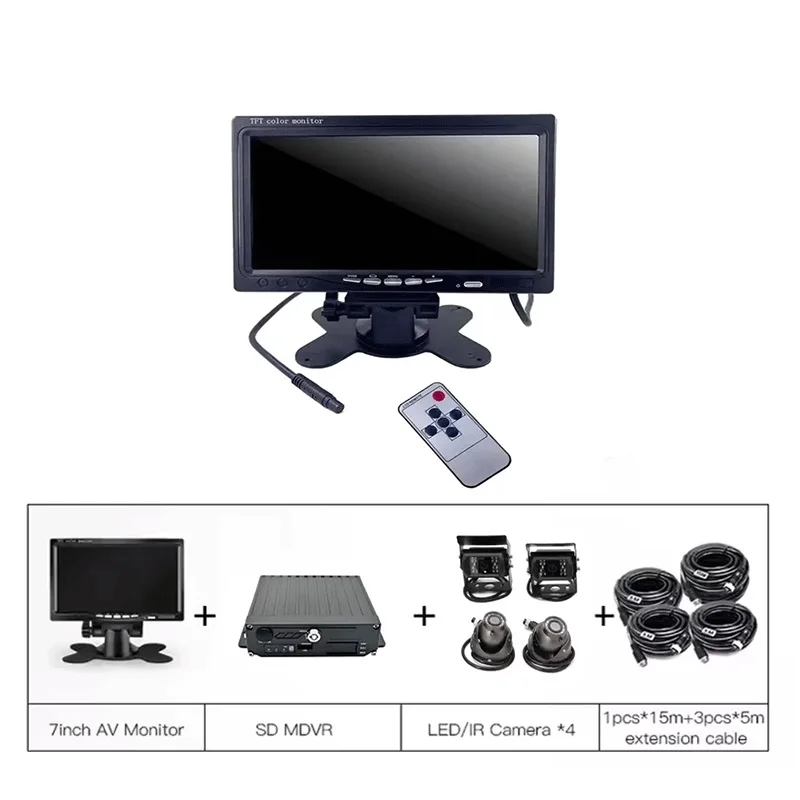 FL&OEM 4CH 1080P Mobile DVR Digital Video Recorder Cars Buses Trucks 4G GPS WIFI With CMSV6 Platform