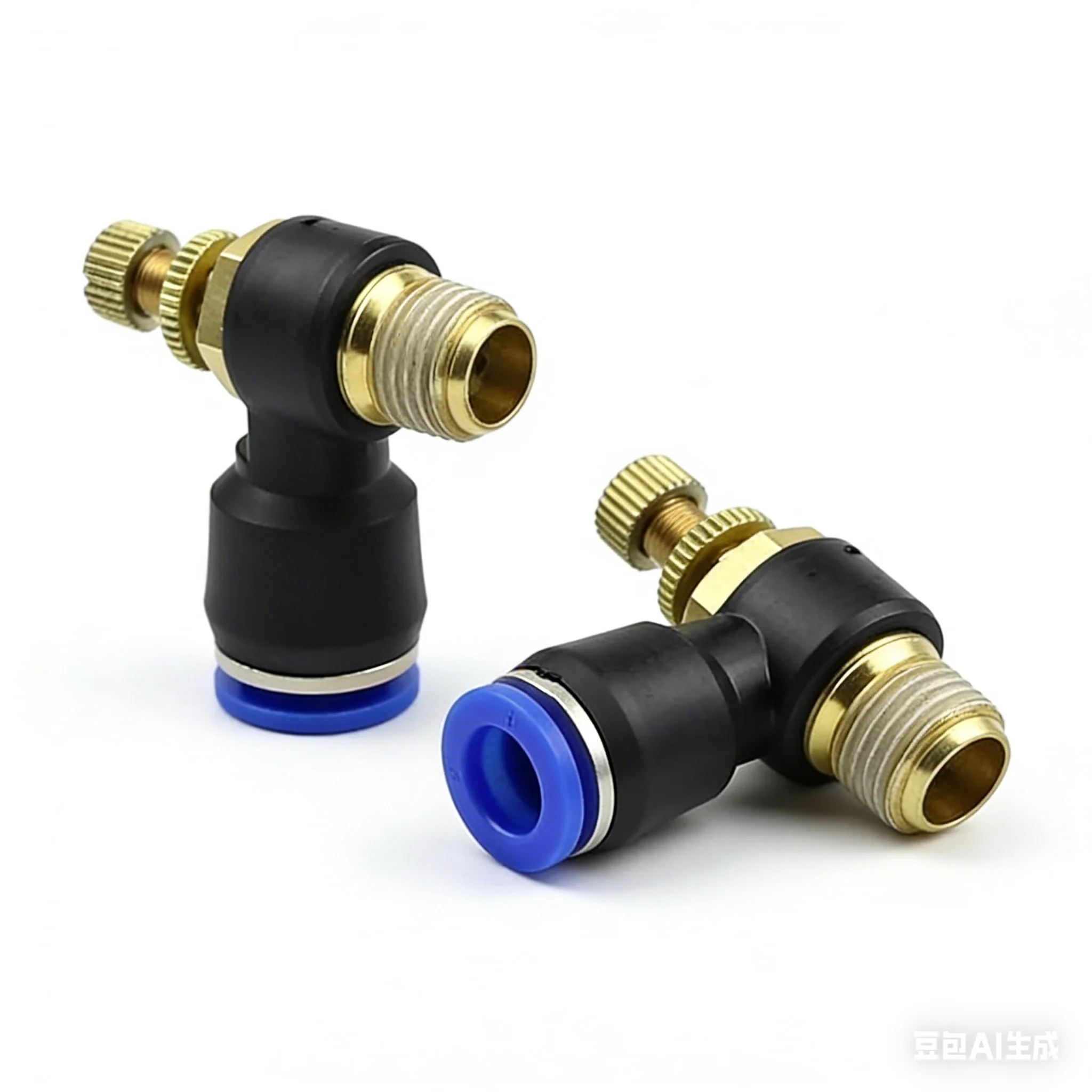 SL Pneumatic Air Flow Control Valve Push To Connect Speed Controller Fitting 4/6/8/10mm M5 01 02 03 04 Air Tube 5/20PCS Pack Set