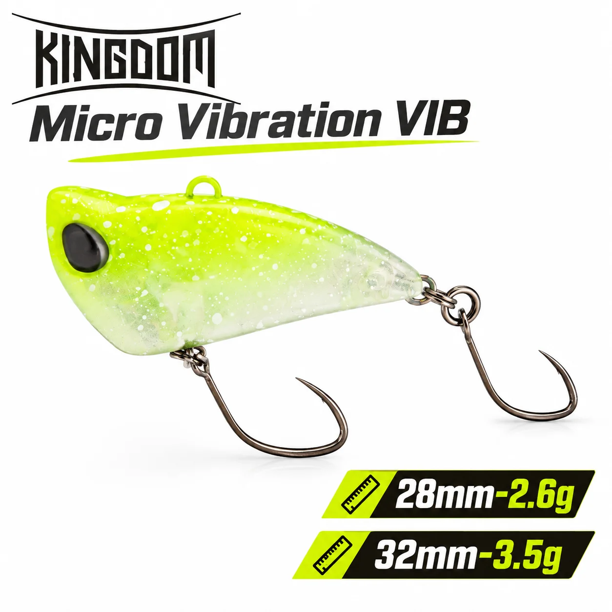 KINGDOM Micro Vibration VIB Angelköder 28mm 32mm Sinkender Hartköder für Barsch, Forelle, Hecht Angeln Mini Lipless Crankbait
