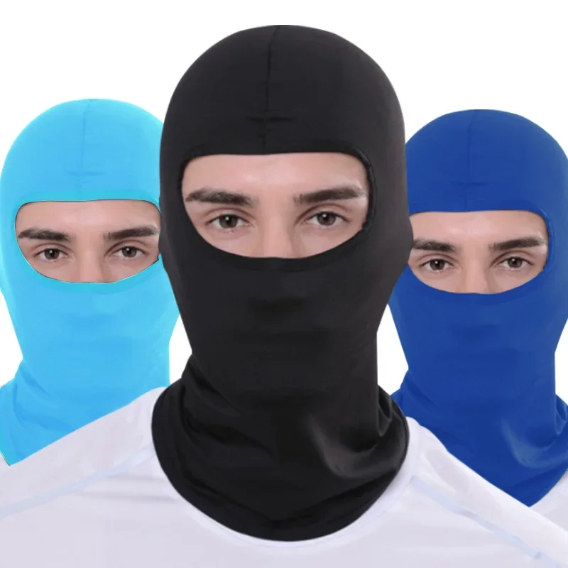 Men's Biker Mask Motorcycle Face Mask Moto Helmet Bandana Hood Ski Neck Full Face Mask Windproof Dustproof Face Shield