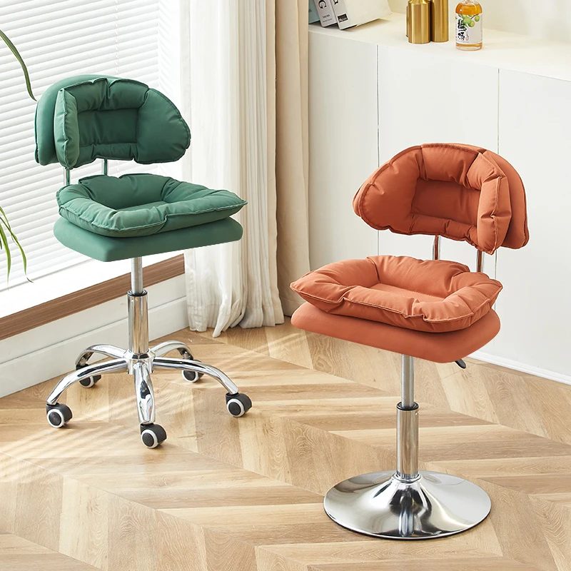 Household lift bar chair backrest rotating office simple Internet celebrity company front desk office