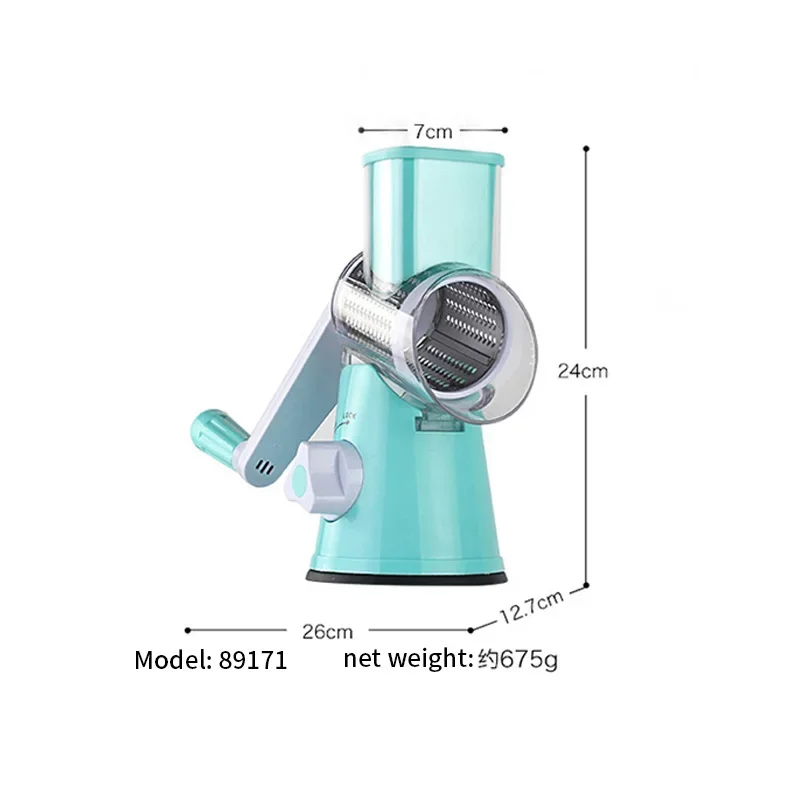 NF Maunal Food Cutting Machine Hand-operated Multi-purpose Vegetable Cutter Household Portable Slicer Slicing Machine 1pc