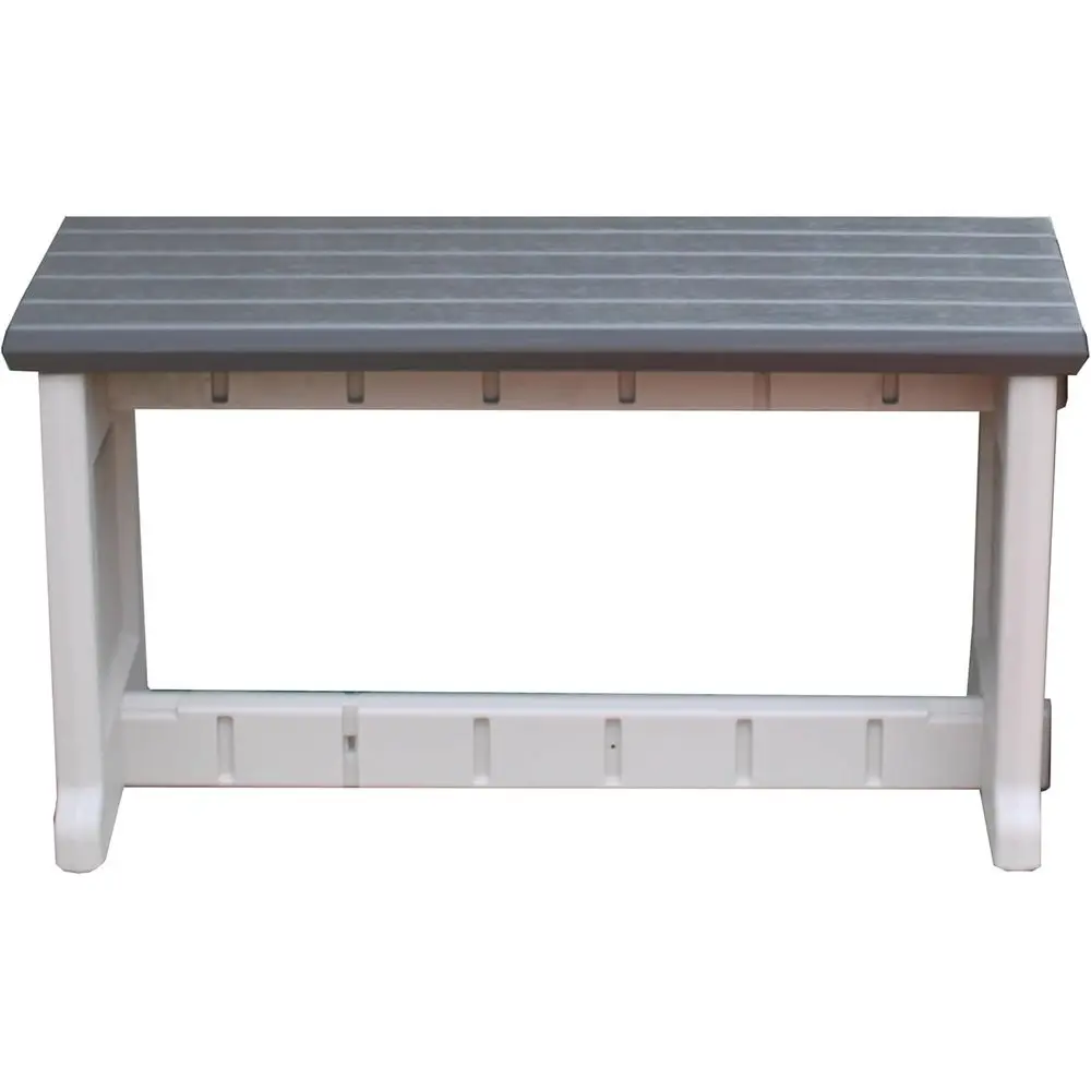 

Durable Grey Outdoor Bench, Easy Assembly, Made in USA, Lock-Free Hardware