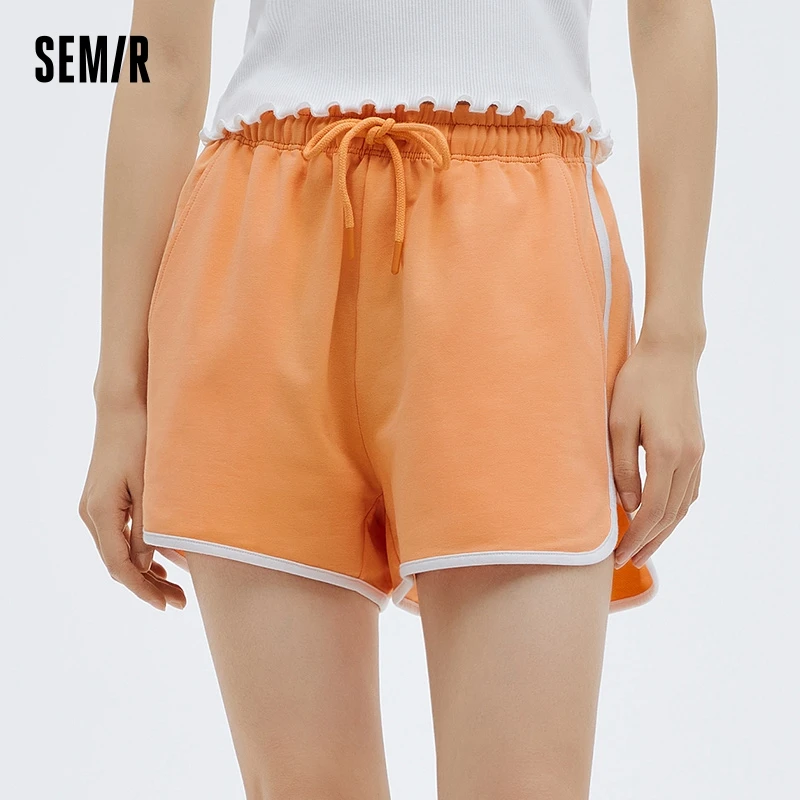 Semir Sleeping Pants Women Shorts Summer Pants Casual Sports Style White Home Pants Thin And Loose Fitting Home Pants Women