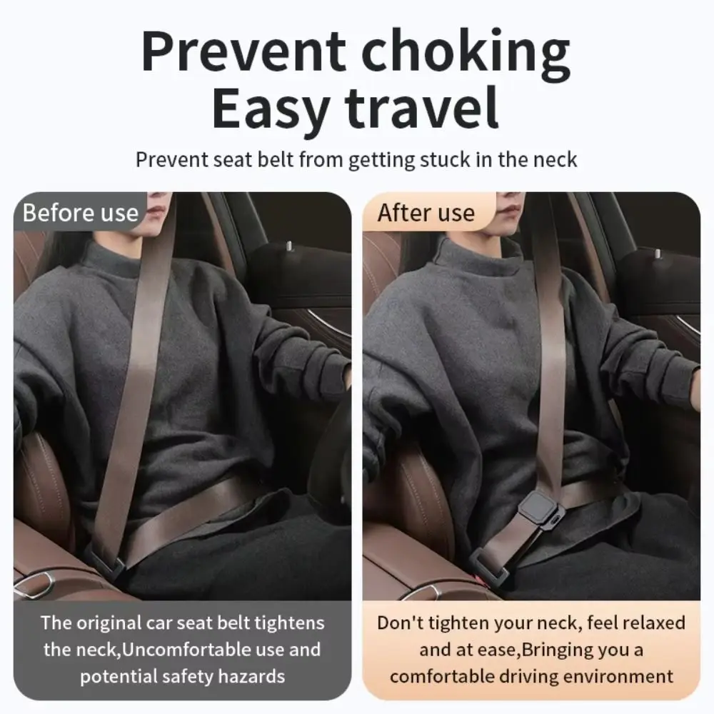 Universal Anti-Slip Car Seat Belt Comfort Clip Square ABS Seat Belt Fixing Clips Simple Clamp Neck Relief & Shoulder Protector view 4