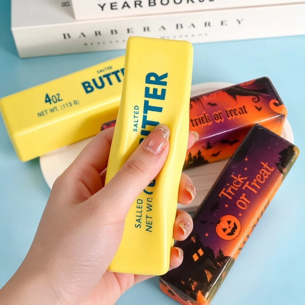 Trick or Treat Butter Squishy Party Supplies Sensory Squeeze Toy Stress Relief Fidget for Back to School Classroom Rewards Gift
