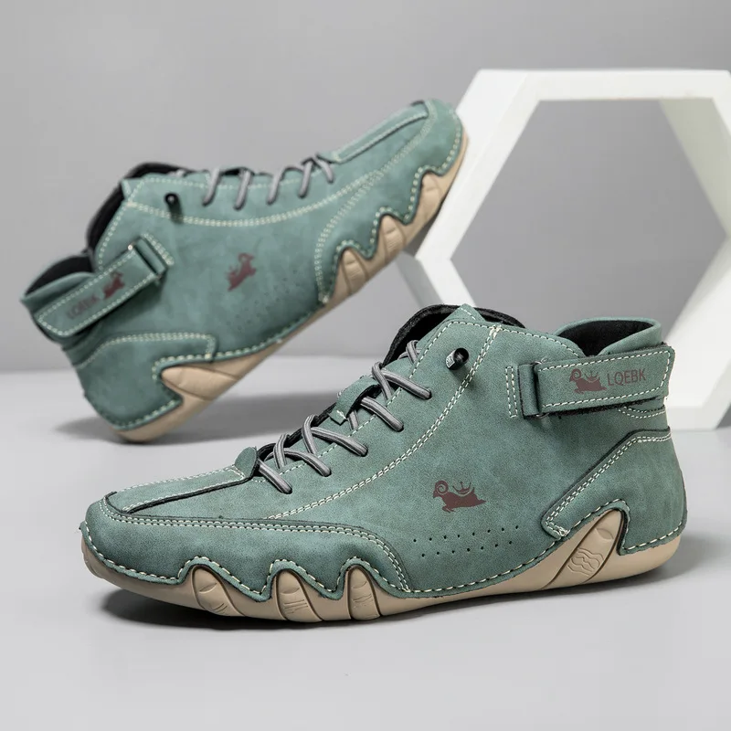 Hot Selling Spring Summer Cross-Border High Top Men’s Casual Ankle Boots, Octopus Sole Fashion Daily Walking Sneakers for Men