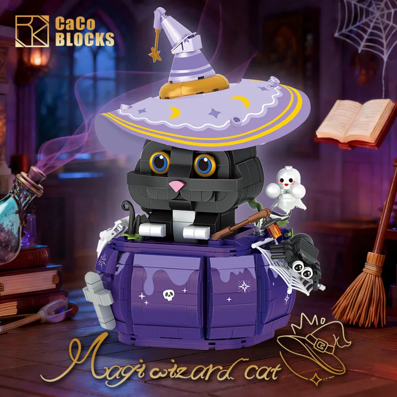 

Набор строительных блоков Magic Cat, 812 шт., украшение для офисного стола, идеальный подарок на день рождения для детей, идеальная игрушка для детей