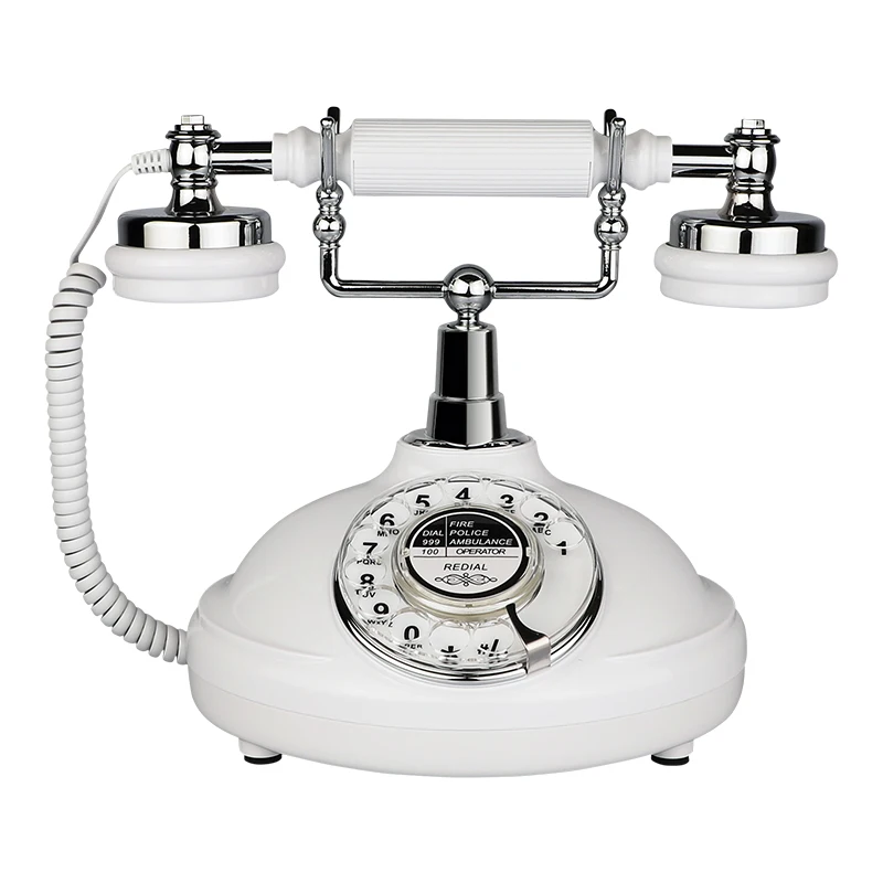 

Antique Telephone for Weddings Party Birthday Home Audio Guestbook Landline Bluetooth Recording Vintage Decoration Retro Phone
