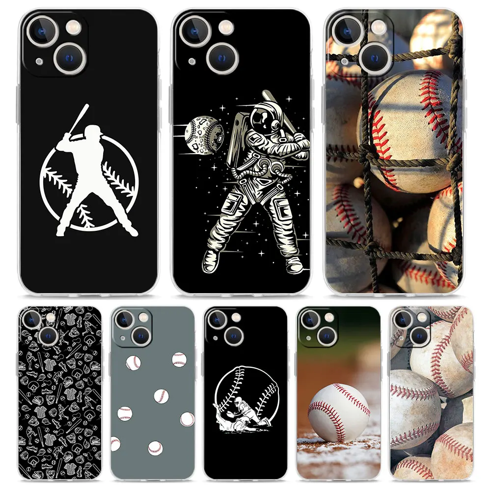 Baseball Luxury Transparent Phone Case For iPhone 14 13 12 11 Pro