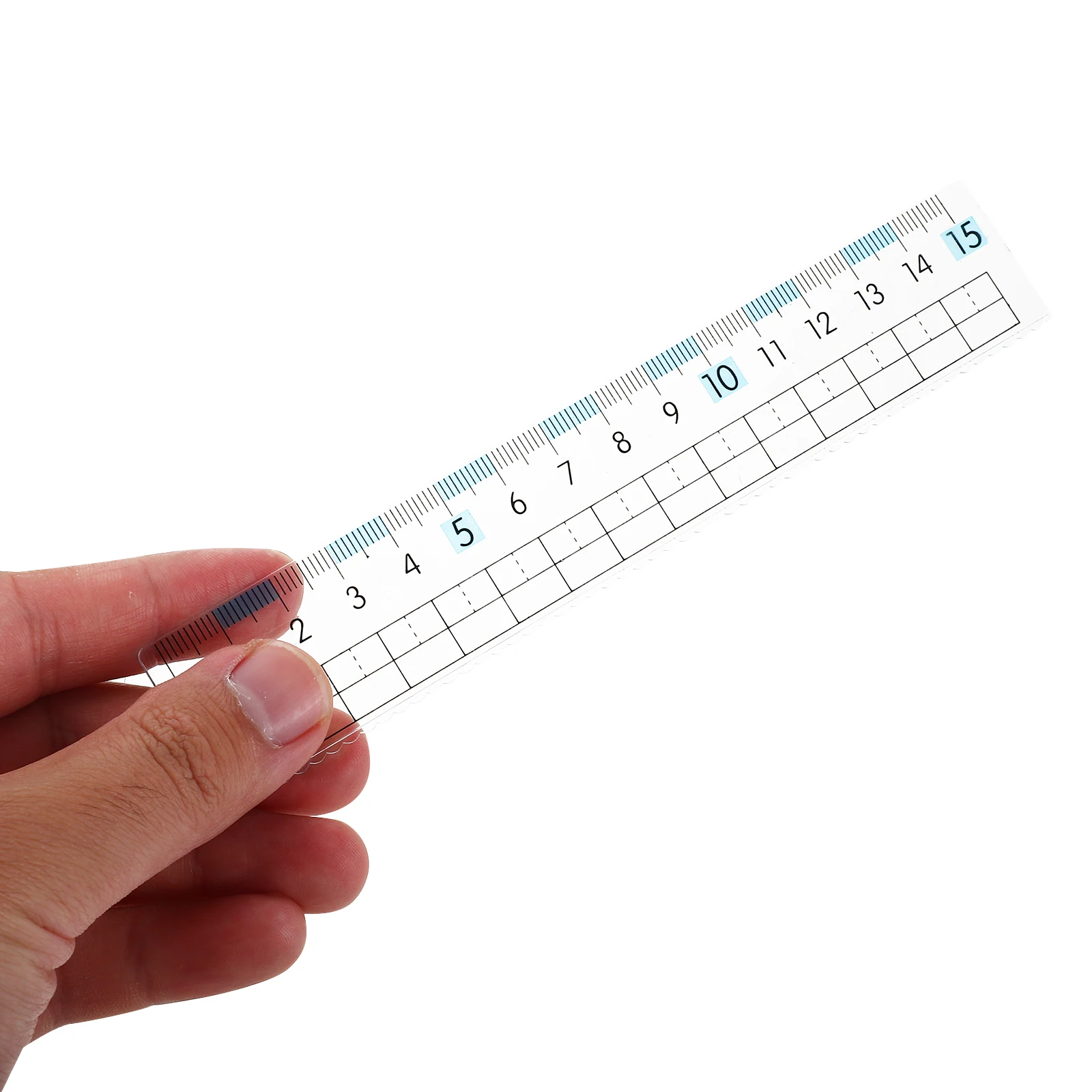 10 PZ 15 cm 20 cm Righello di Plastica Flessibile Trasparente Righello Metrico Con Bordo Ondulato Strumento di Misura Trasparente Per Disegno Disegno