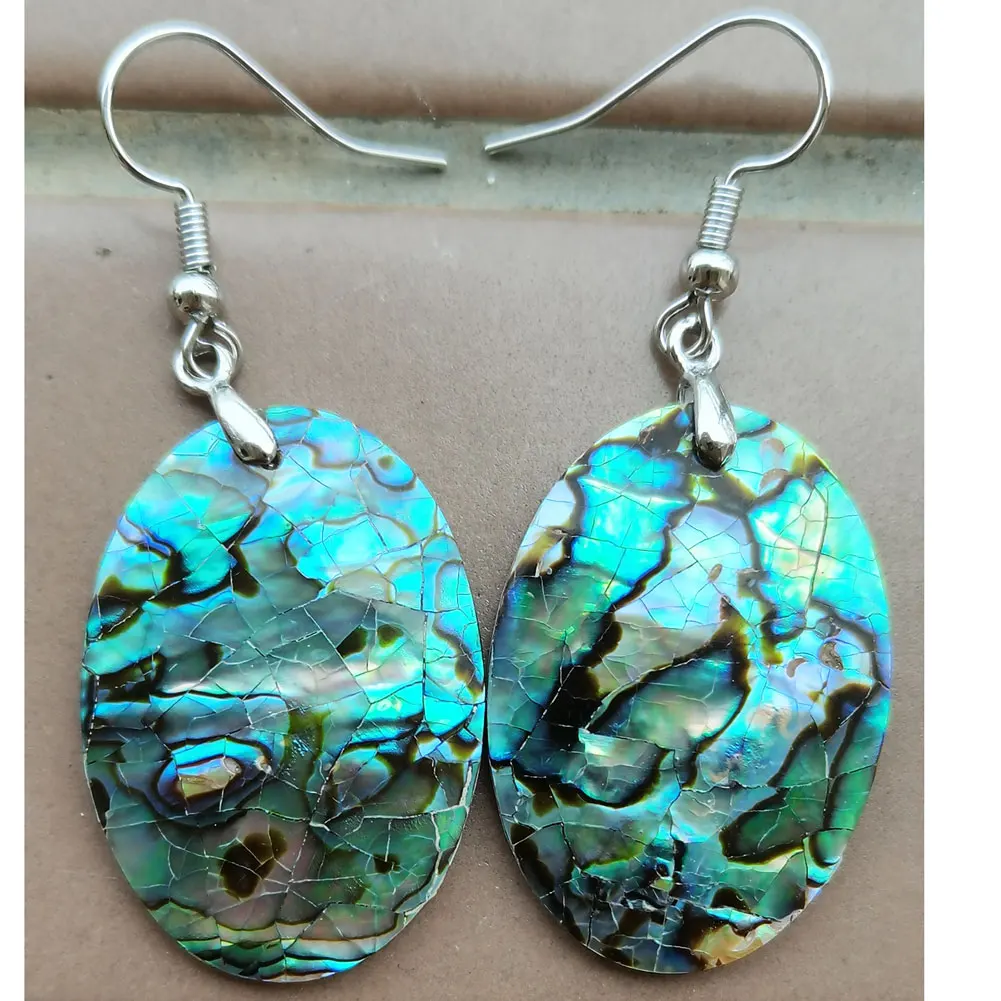 New Zealand Abalone Shell beads Earring 1Pair WFH952