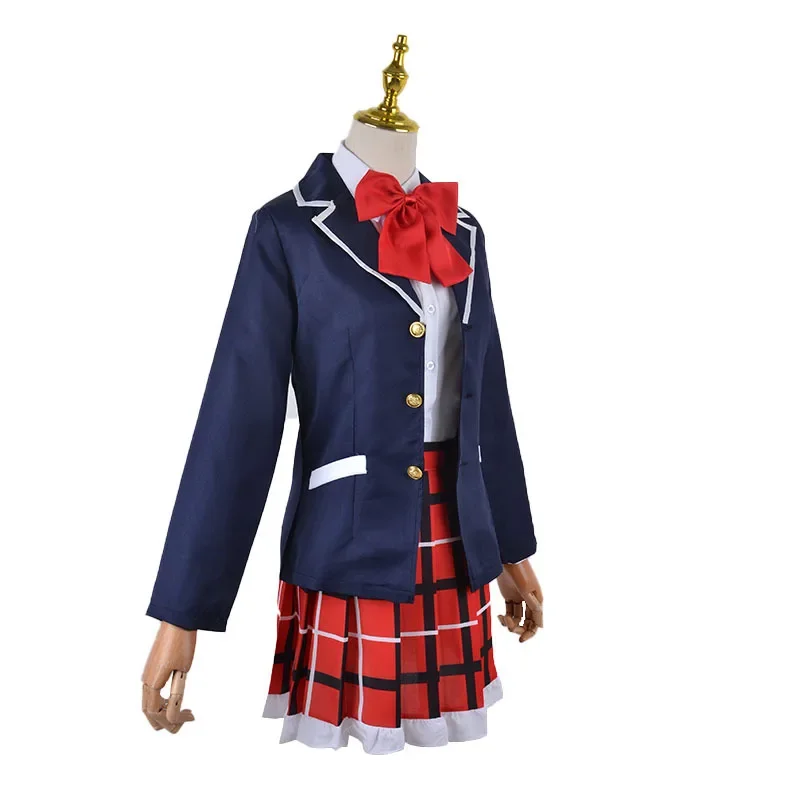 Disfraz de Anime Love Chunibyo para mujer adulta, disfraz de cosplay, peluca, faldas, uniforme, traje de Halloween, otros delisiones, Takanashi, Rikka, deomori, Sanae