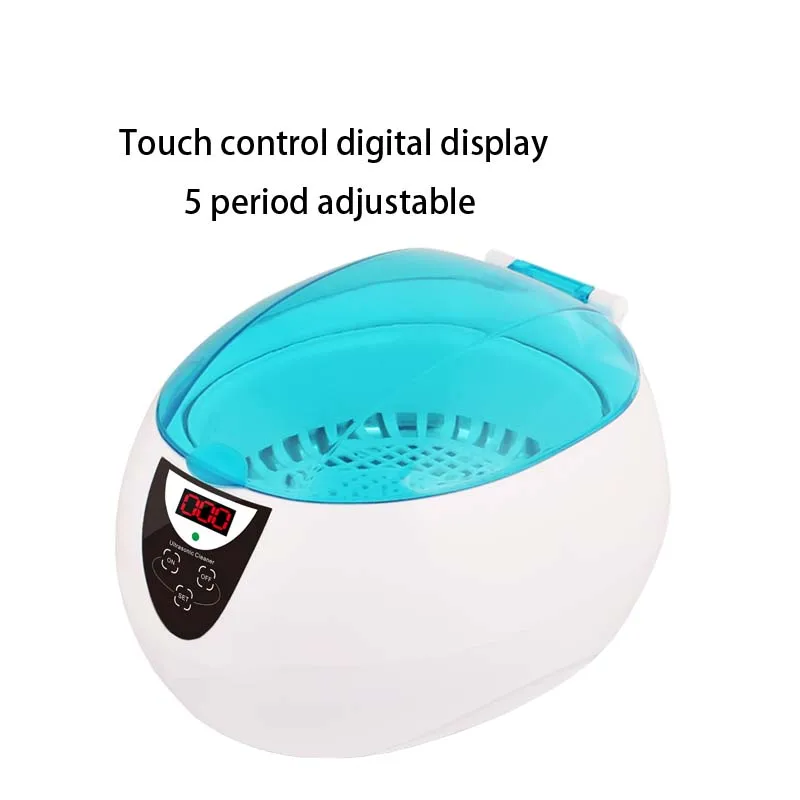 Home Ultrasonic Cleaner Proffesional Jewelry Cleaners 750ML35W 42kHz 5 Timers Glasses Watches Denture Keys Razor Brush Cleaning