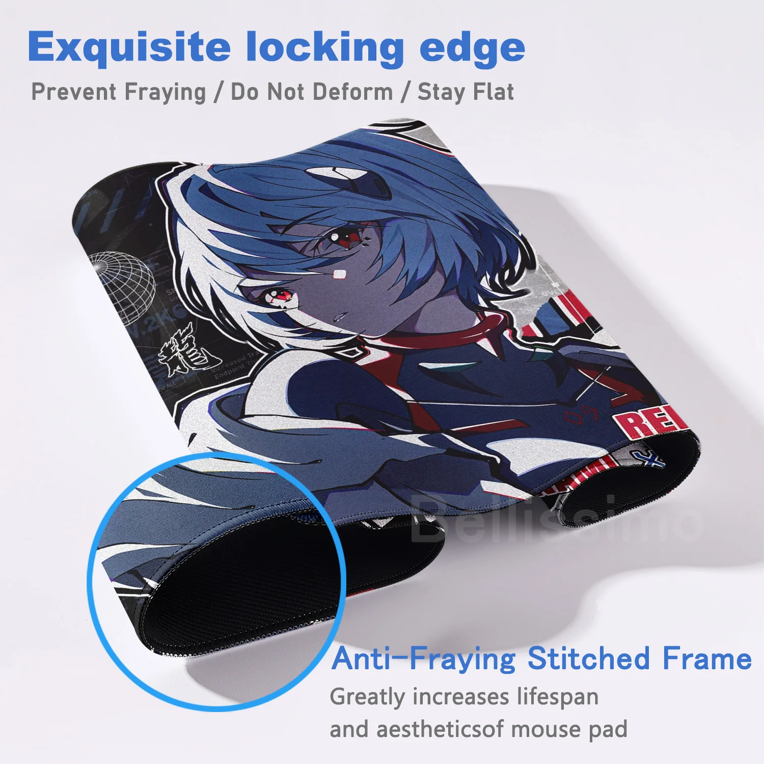 Anime Muismat E-Evangelion Grote Gaming Muismat Xxl Gamer Uitgebreide Bureau Mat E-Sport Muis Mat Rubber PC toetsenbord Bureau Pad