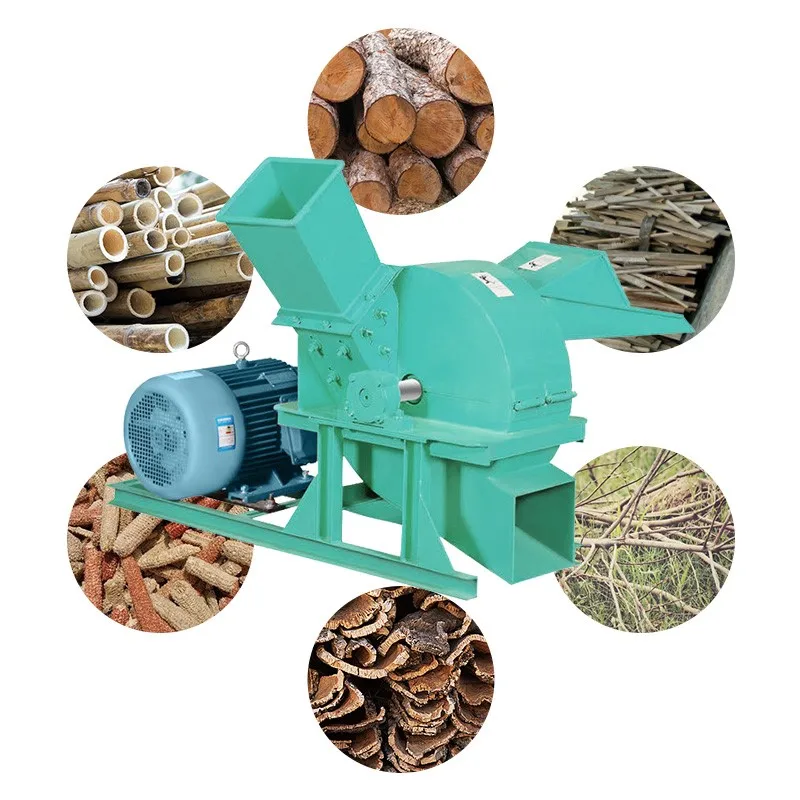 Electric Motor Opreted Wood Shredding Machine Wood Chipper Sawdust Wood Crushing Equipment