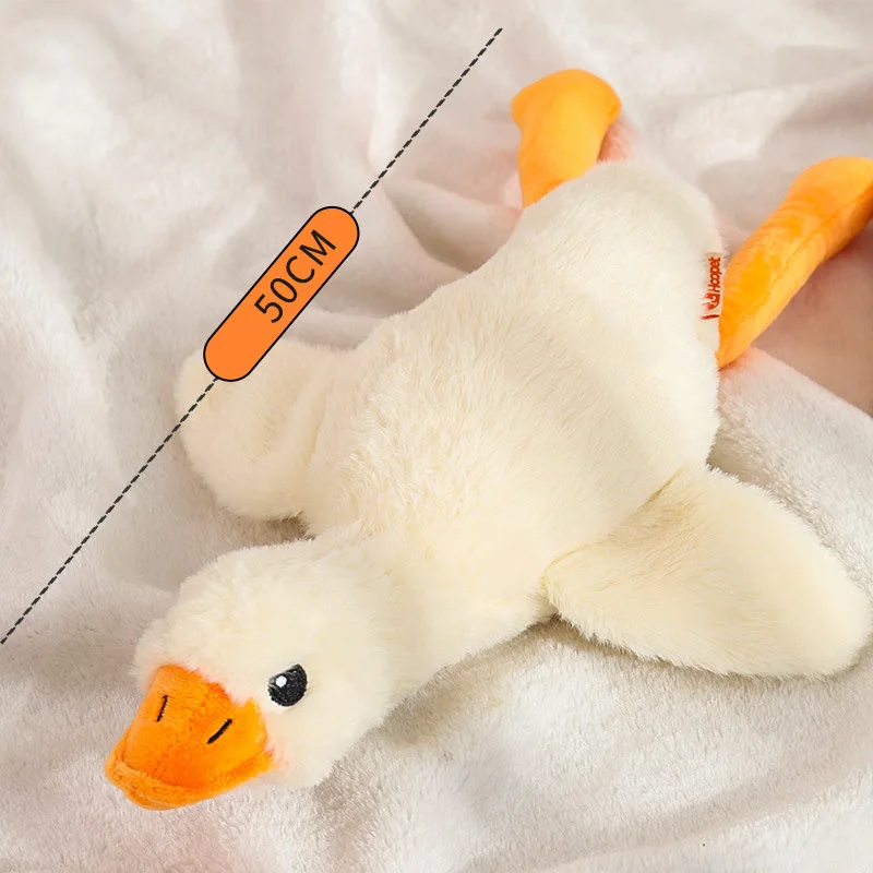 HOOPET Dog Toys Funny Interactive Plush Duck Toy for Dogs Teething Durable Chewing Squeaky Toy Pets Accessories