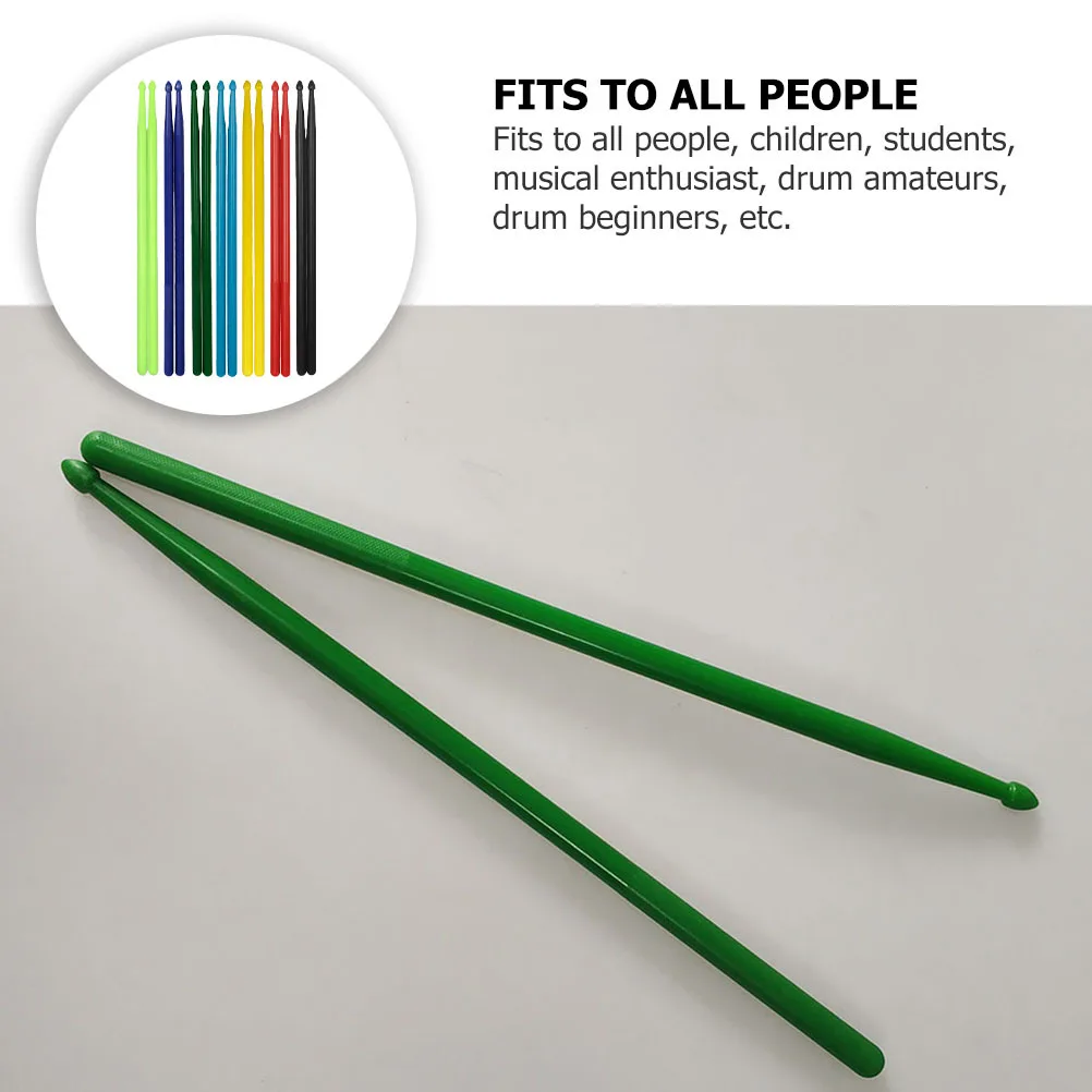 

7Pairs 5a Colorful Nylon Drumsticks Environmentally Friendly Durable for Drumming Drum Stick Nylon Drumstick Colorful Drumstick